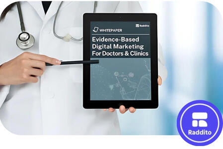 Raddito Evidence Based Marketing Doctor Tablet Mockup